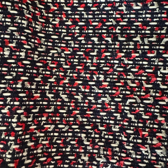 Talbots Knee Length Tweed Pencil Skirt - Red/White/Blue - 12 - Picture 6 of 6